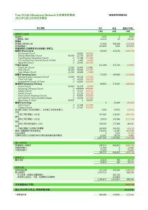 TOL Financial Report for Newsletter - Summary 2022