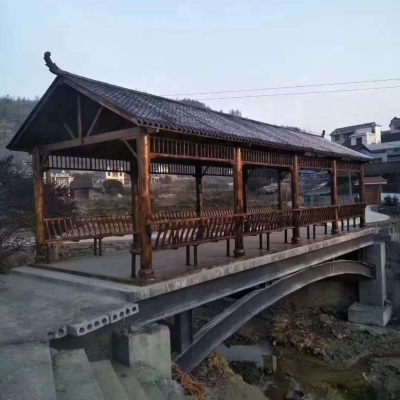 济南碳化木长廊