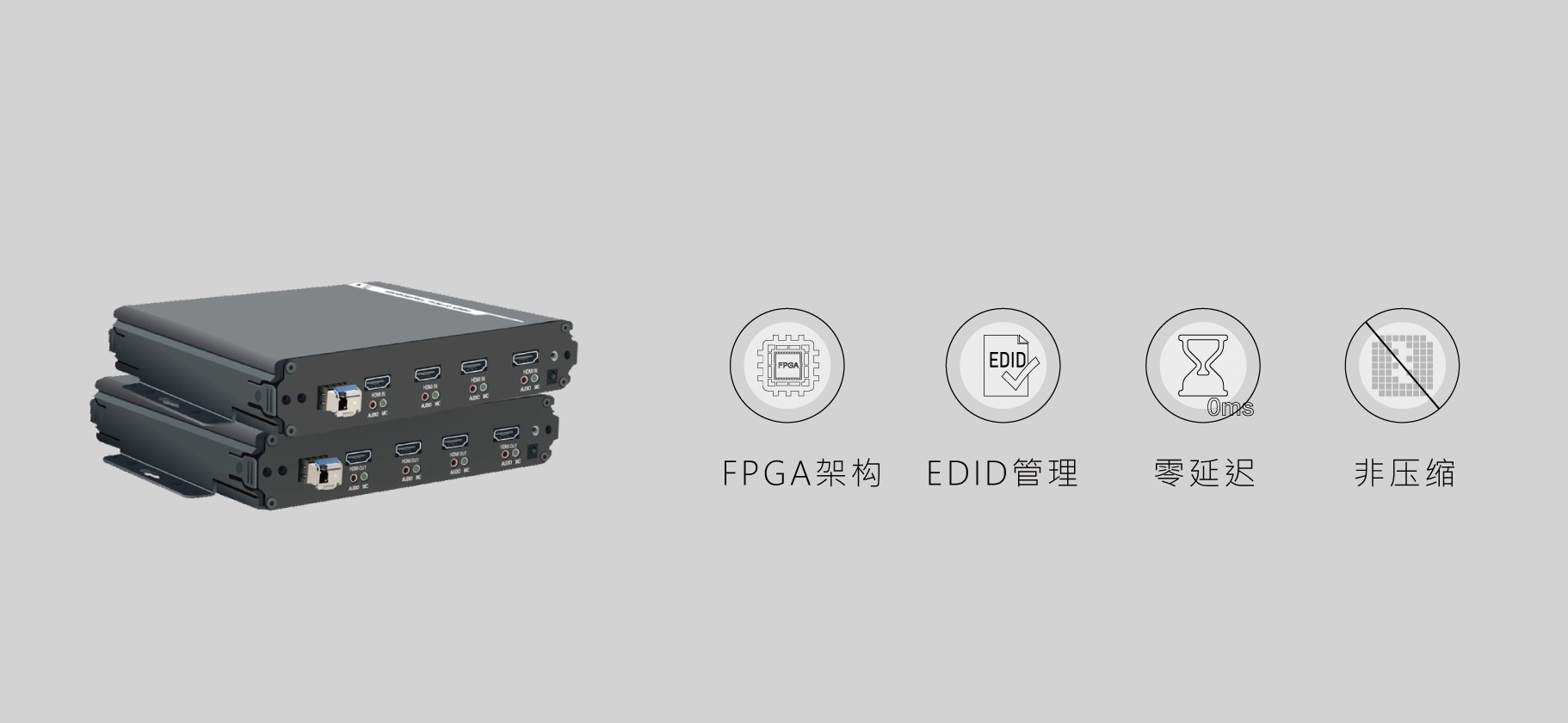 HDMI单纤4路高清光端机