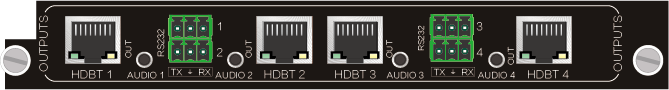4O-BT，HDBT 4Kx2K 远传信号卡