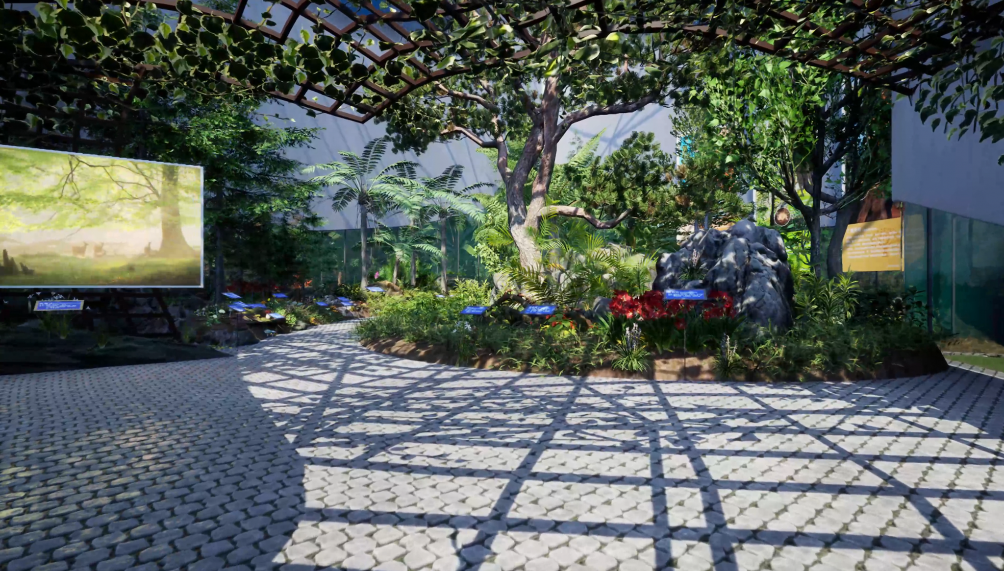 云南这里--网上虚拟植物馆VR场景图