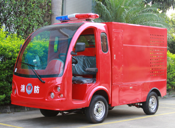 兩座電動消防車,微型消防車