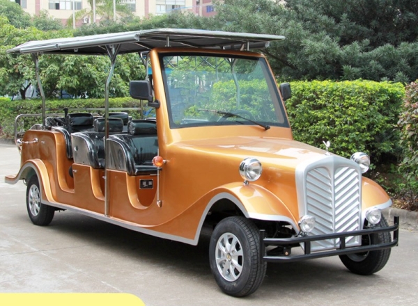 酒店迎賓老爺車,看樓老爺車,觀光老爺車,游覽觀光車,八座電動迎賓老爺車