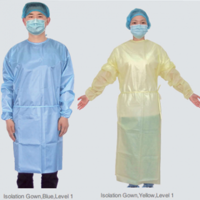 7 level 1 Isolation gown