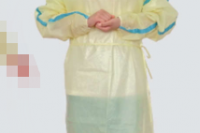8 level 2 Isolation gown with tape