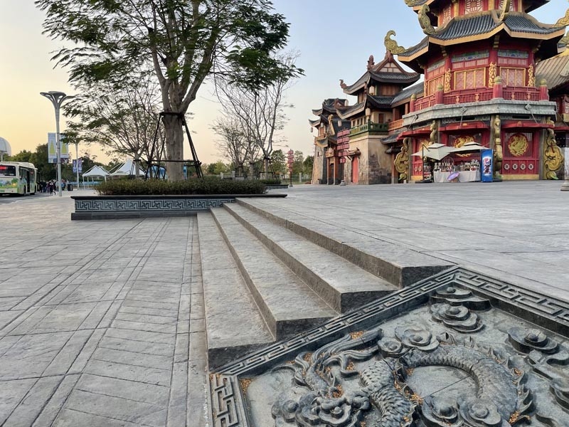 高承载压印艺术地面