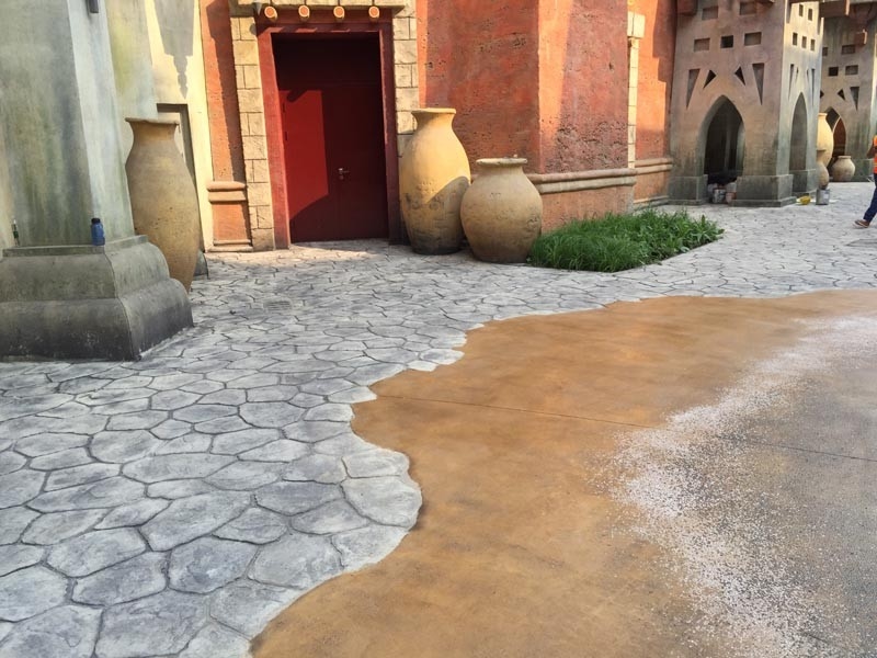 高承载压印艺术地面