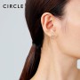 【21年新品预售】CIRCLE珠宝Blue系列9K黄金海蓝宝耳环