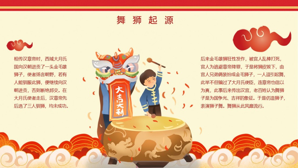 醒狮PPT模板 醒狮PPT模板