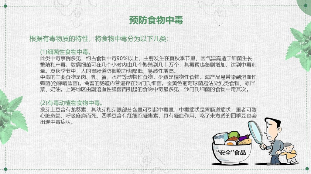 热门风格全国食品卫生法宣传周PPT模板 热门风格全国食品卫生法宣传周PPT模板