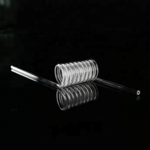 machined crystal spiral quartz parts