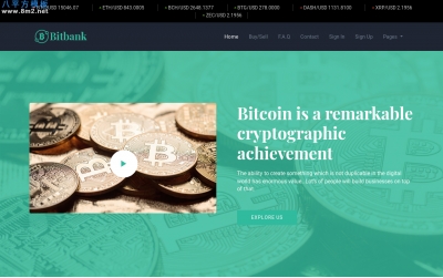高端bootstrap湖水绿色白色金融投资网站模板