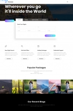 开源HTML5/CSS3白色绿色旅行社网站模板