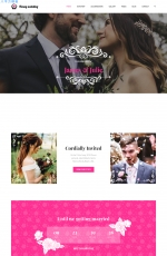 2019年响应式灰色白色婚礼网站模板