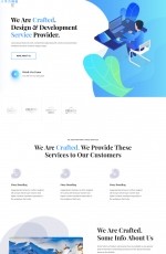 开源高端亮青色白色创意企业网站模板