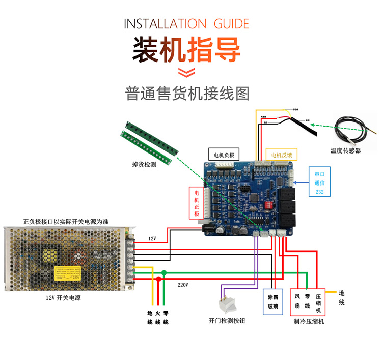 带屏弹簧售货机套件8