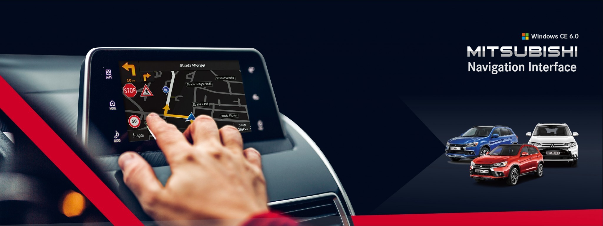 Car GPS Navigator multimedia video interface box for Mitsubishi Eclipse cross, ASX, LS200, Outlander title