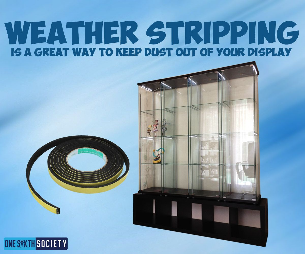 Keep Out The Dust With Weather Stripping For Ikea Detolf Displays