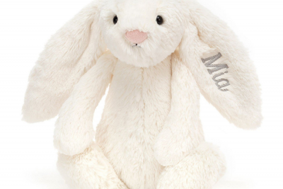 Personalized Bashful Cream Bunny
