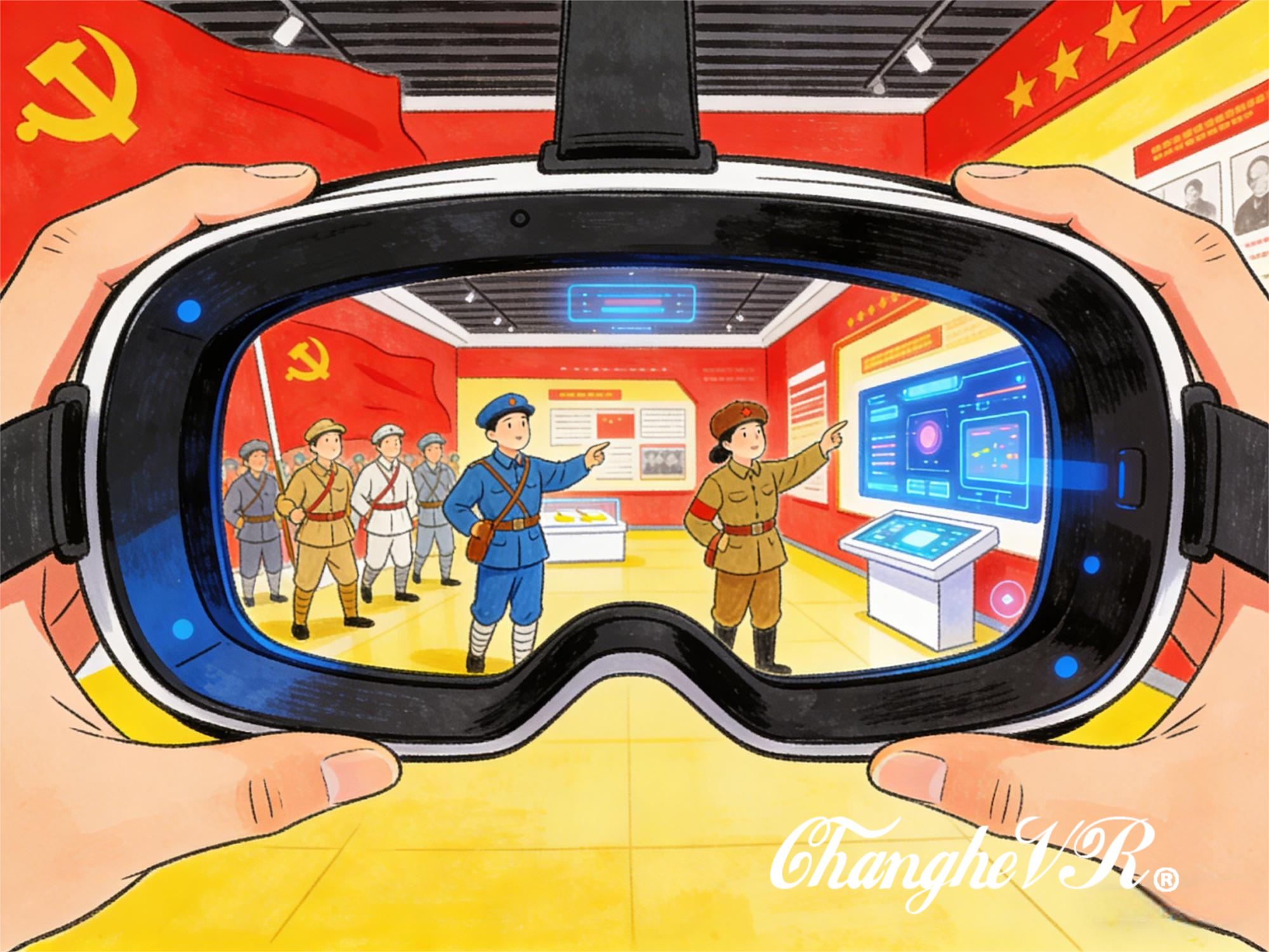 从静态参观到深度探索：VR如何助力红色主题展馆实现沉浸式、情境化教育目标？