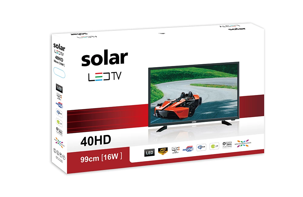 Solar TV 32 40 Rechargeable TV with Lithium Battery - WeBright Solar
