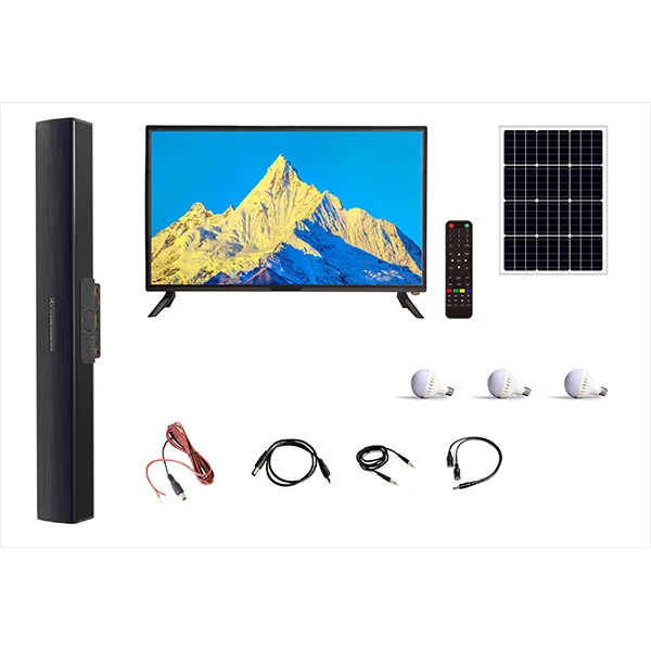 Solar Tv System, Solar speaker system, solar powered tv and lighting,32 ...