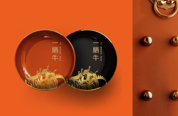 一膳牛品牌策劃設計-餐飲vi設計-杭州達岸品牌策劃設計公司