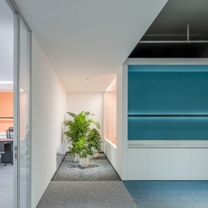48 36F办公区中链接办公室与会议室的开放空间中的景观小品@摄影师张超+罗灿辉