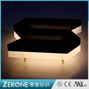 亚克力发光字-直边下侧光字02