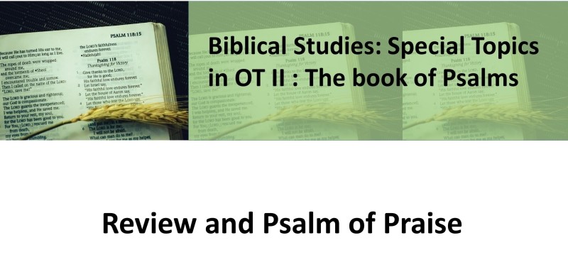 Review and Psalm of Praise