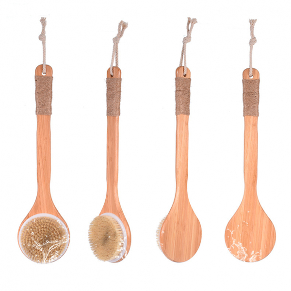 Braving Promo Wooden Long Handle Back Brush