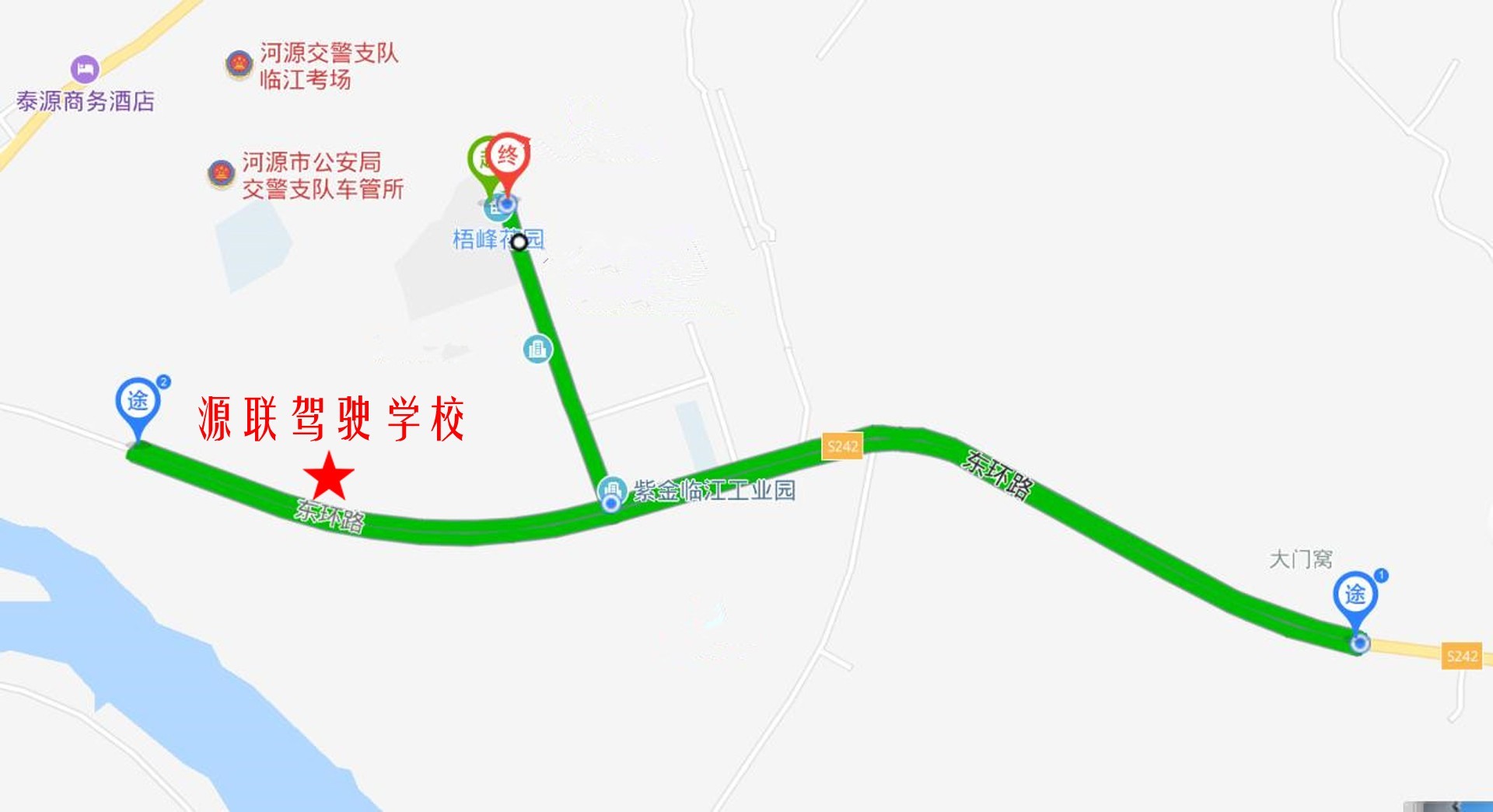 大客车科目三考试路线