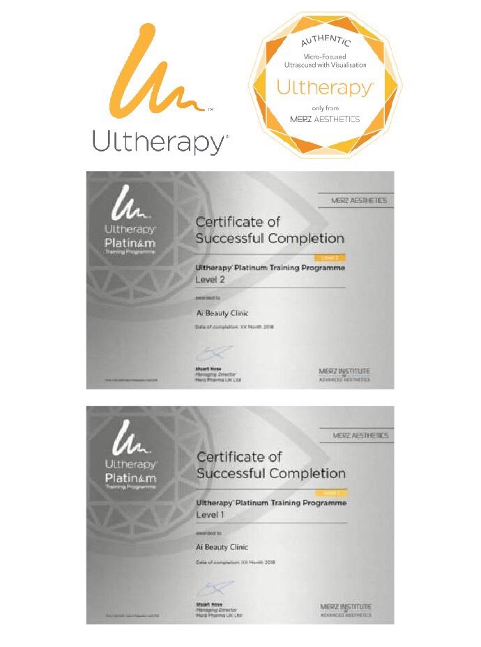 Ultherapy®超声刀总公司MERZ授权证书