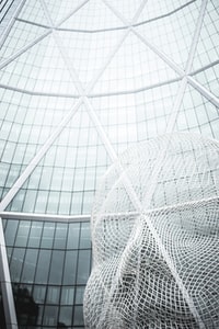 low angle photography of glass building 玻璃建筑的低角度摄影