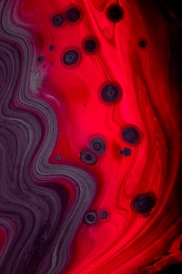 red and black abstract painting 红黑抽象画