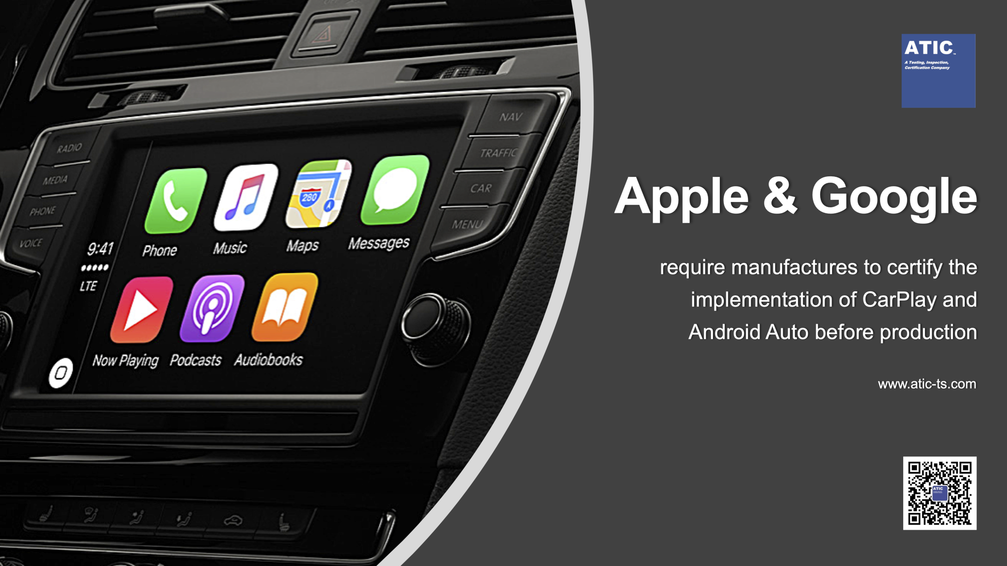 INTRODUCTION OF CARPLAY AND GOOGLE ANDROID AUTO CERTIFICATION