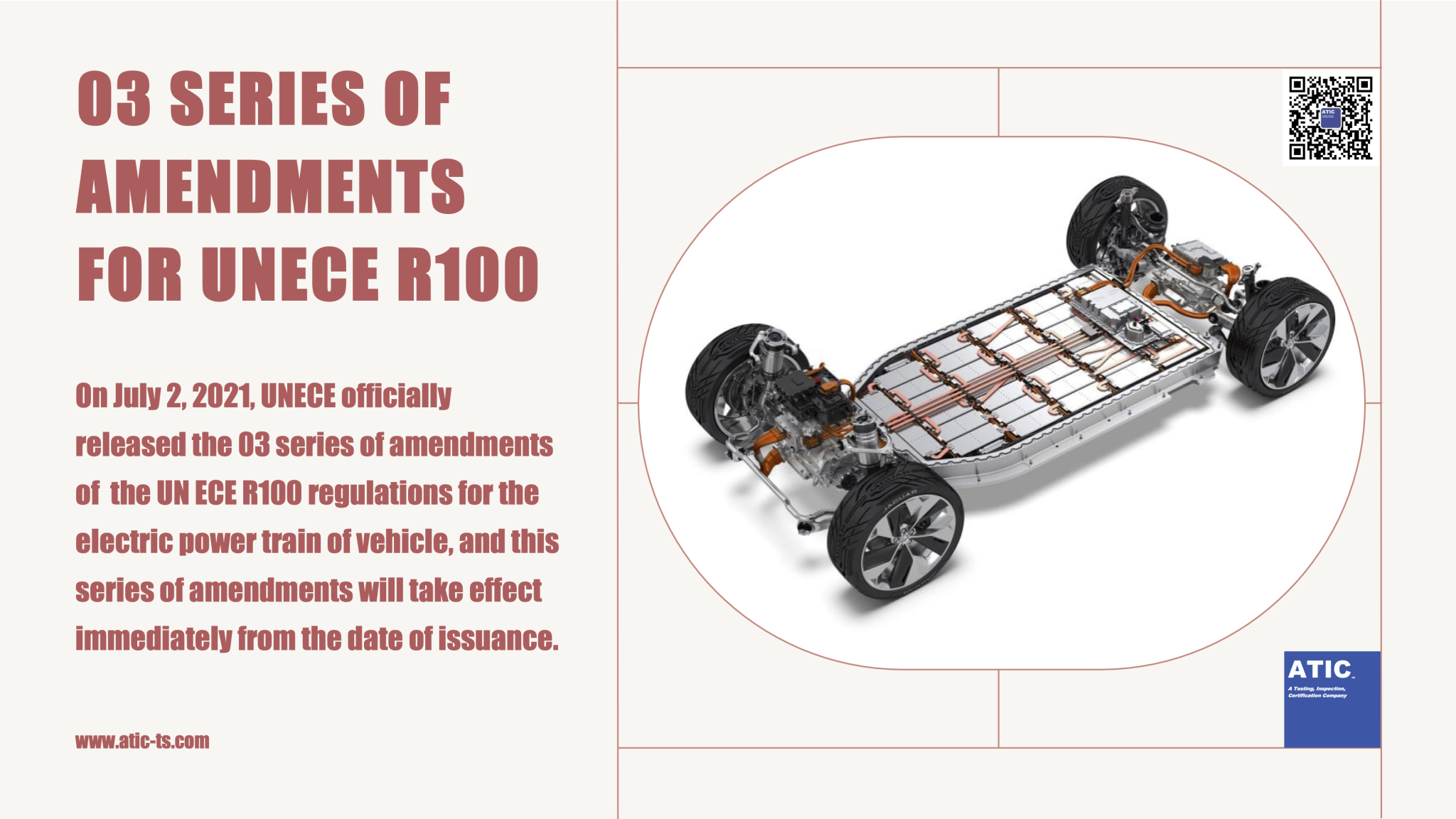 03 SERIES OF AMENDMENTS FOR UNECE R100 REGARDING AUTOMOTIVE ELECTRIC