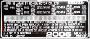 Canadian Compliance Label