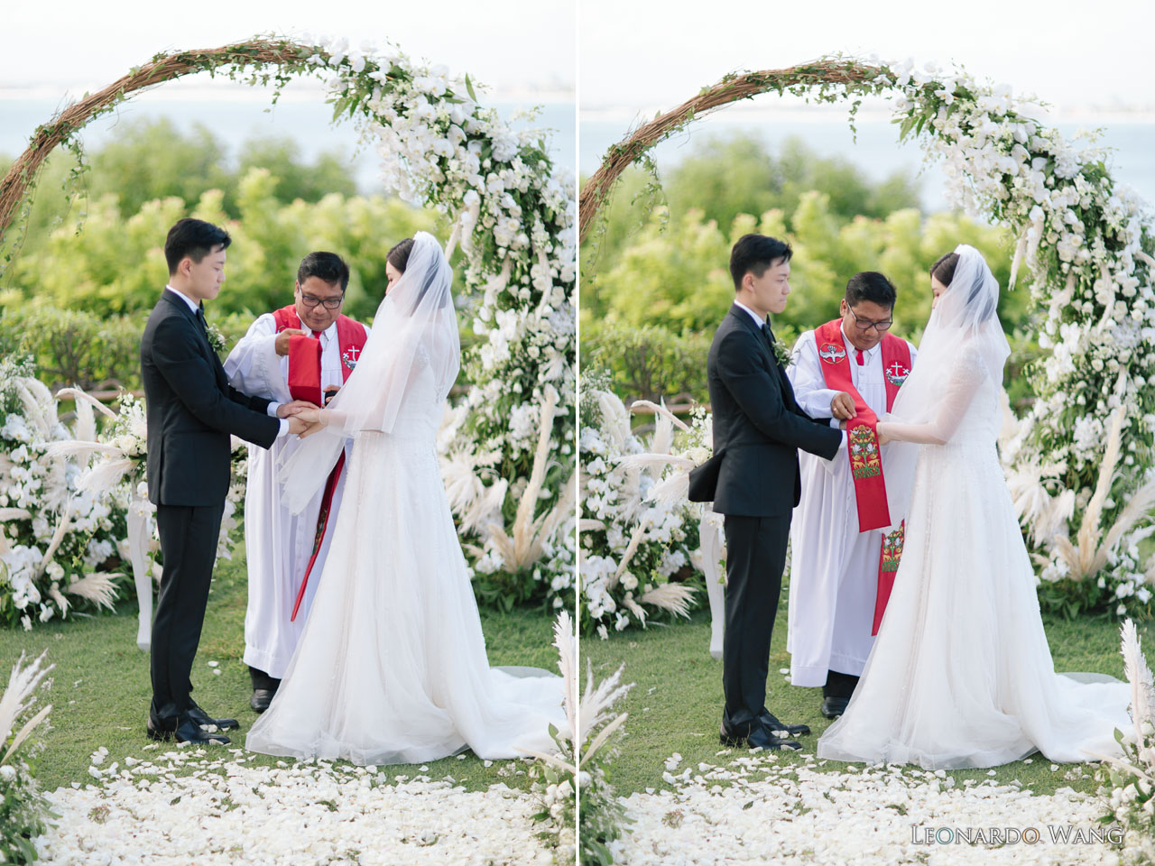 巴厘岛婚礼摄影-迷人的巴厘岛金巴兰四季酒店草坪婚礼