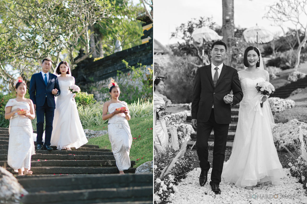 巴厘岛婚礼摄影-迷人的巴厘岛金巴兰四季酒店草坪婚礼