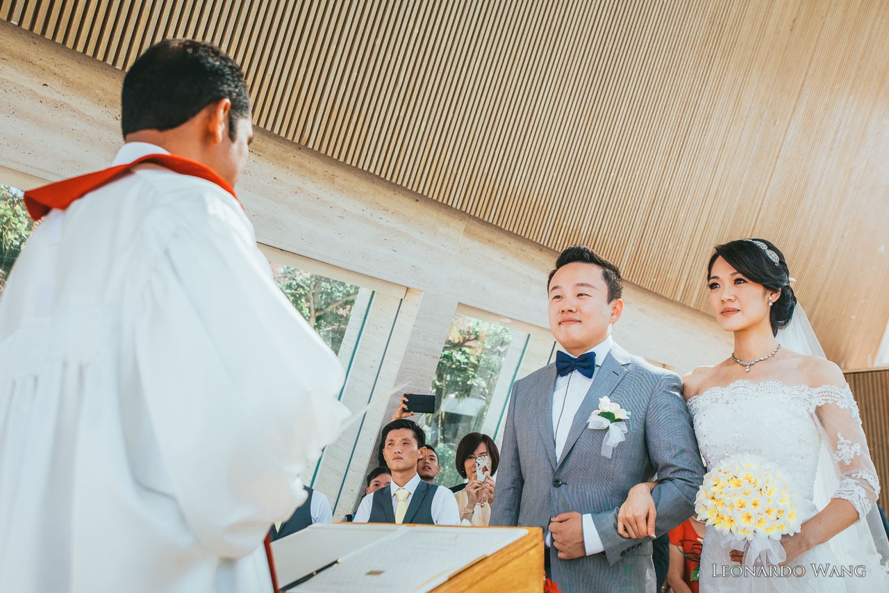 巴厘岛婚礼摄影-港丽无限教堂婚礼Conrad Infinity Chapel