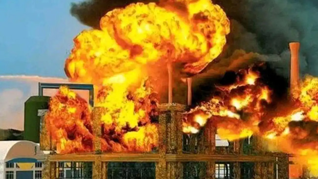 中国化工厂发生巨大爆炸，五人死亡，六人失踪