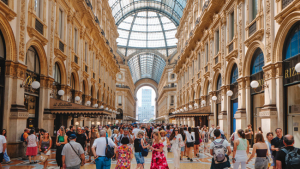 意大利米兰人群