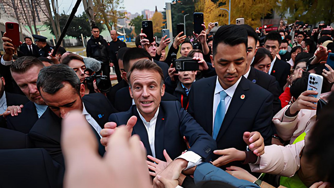 法国总统马克龙一周世界舆论聚焦：马克龙访华与李在明斡旋中日