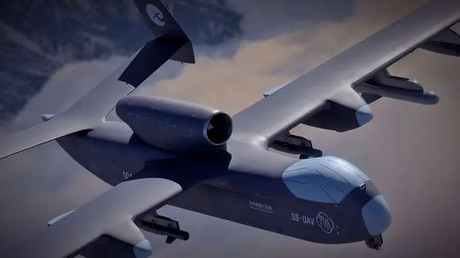 中国巨型无人航母“九天”号首飞,标志着解放军集群作战能力的提升