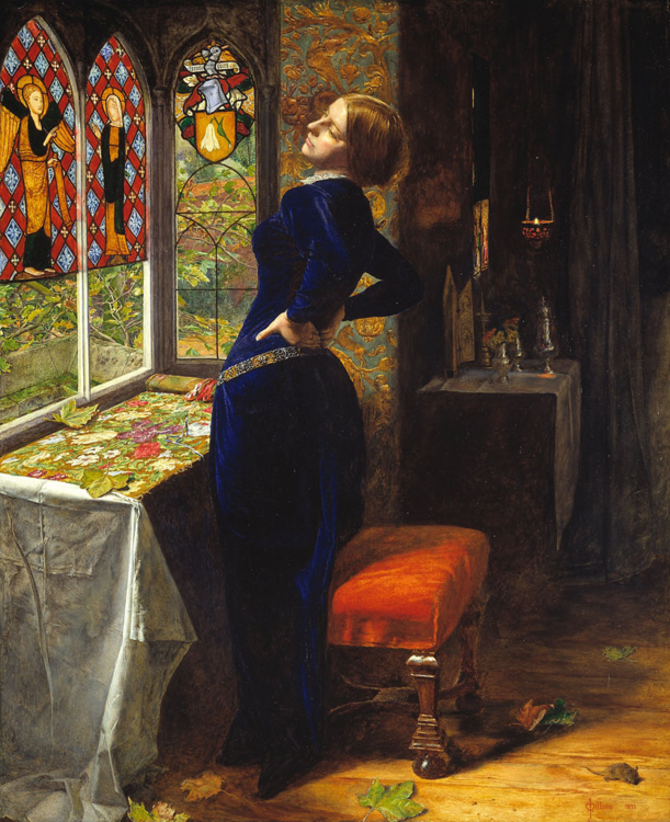米莱斯油画欣赏，代表作《奥菲利亚》，其他作品《赦免状》 、《鸽子 