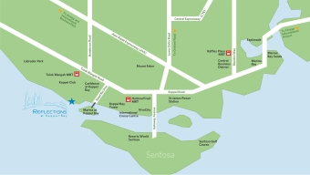 Reflections at Keppel Bay location map
