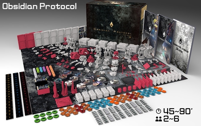 オブシディアンプロトコル　海外のみ販売　公式テレイン　ゲームマット　ルールブック Obsidian Protocol | 日文版KS页面