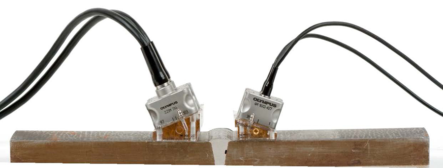 使用双矩阵检测方式对会产生声学噪声的焊缝进行检测