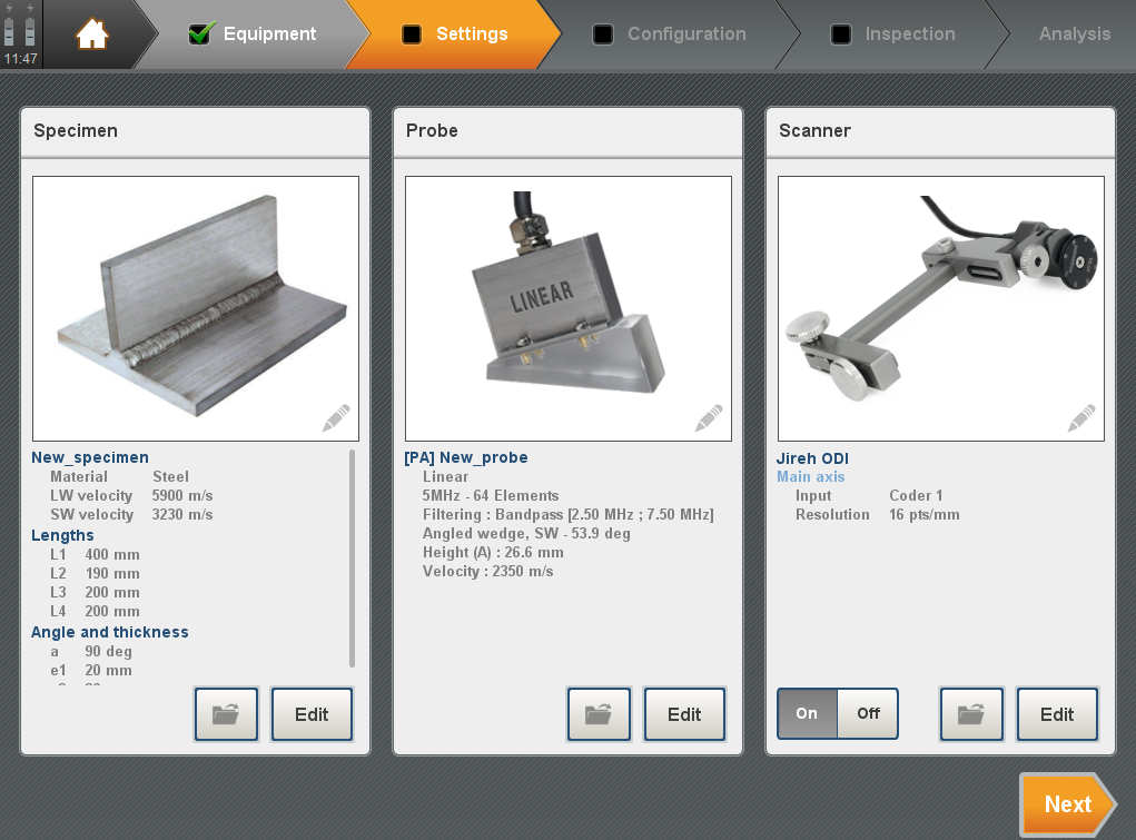 streamlined Capture Gekko PAUT TFM flaw detector for NDT